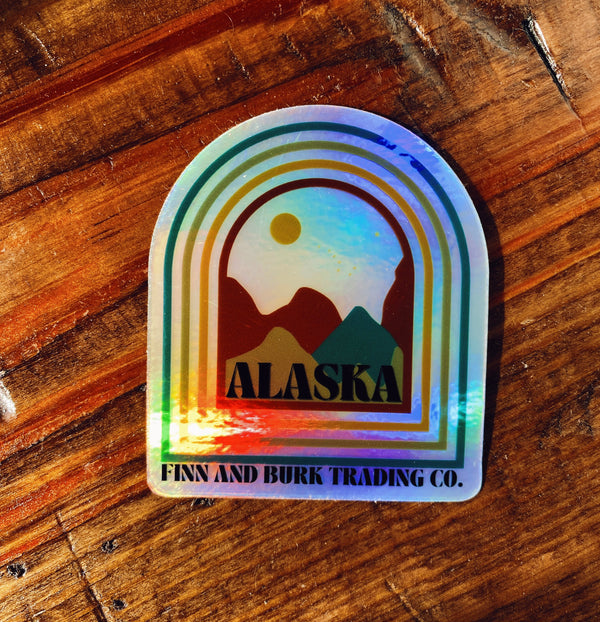 Alaskan Arch Holographic Sticker