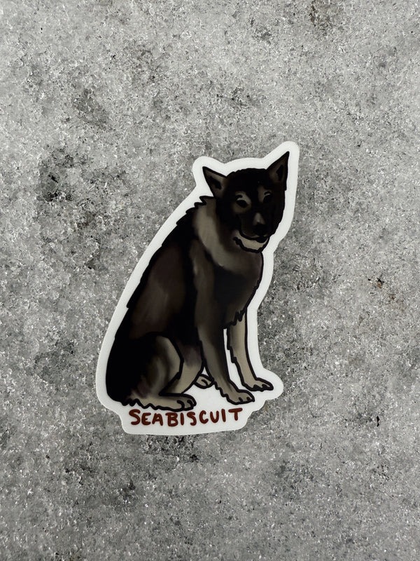 Seabiscuit the Sled Dog Sticker