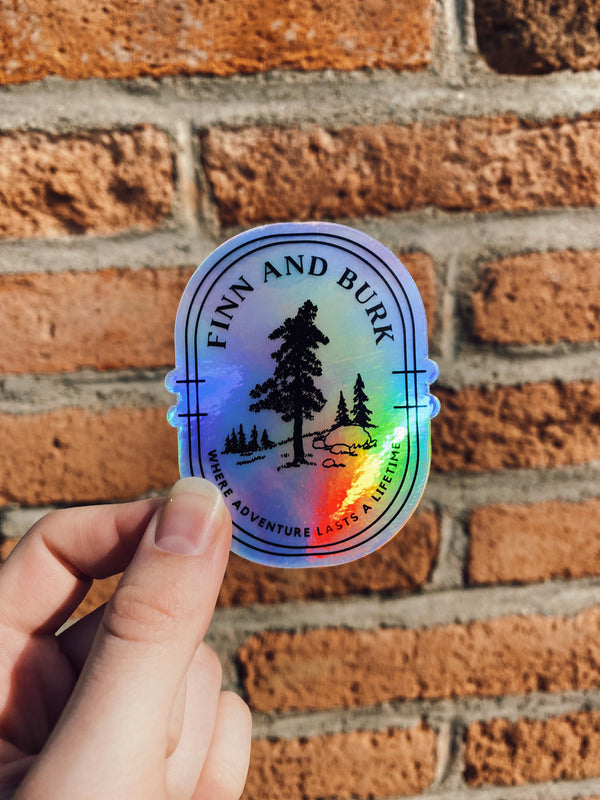 Holographic Burk Tree Sticker