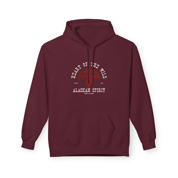 Alaskan Thunderbird Spirit Fleece Hoodie - Heart of the Wild