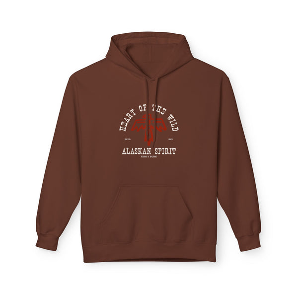 Alaskan Thunderbird Spirit Fleece Hoodie - Heart of the Wild