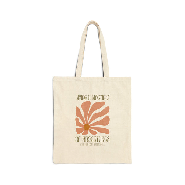 Lifetime of Adventures Canvas Tote Bag