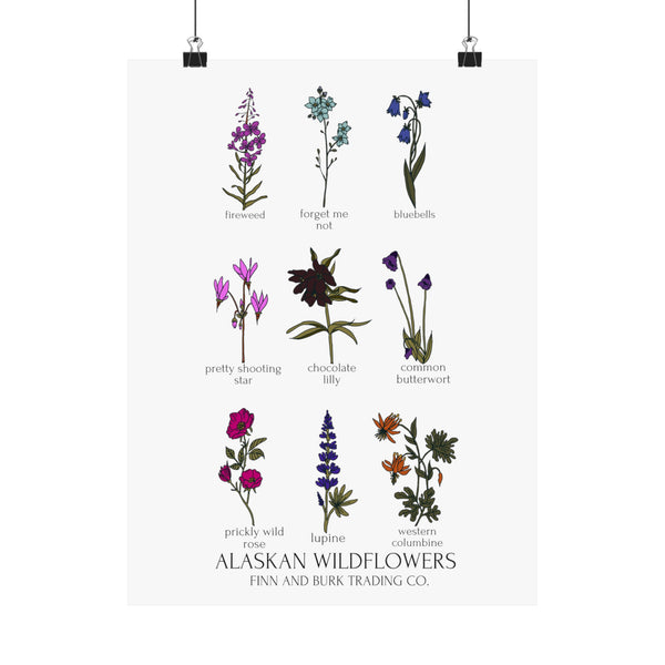 Alaskan Wildflower Vertical Poster
