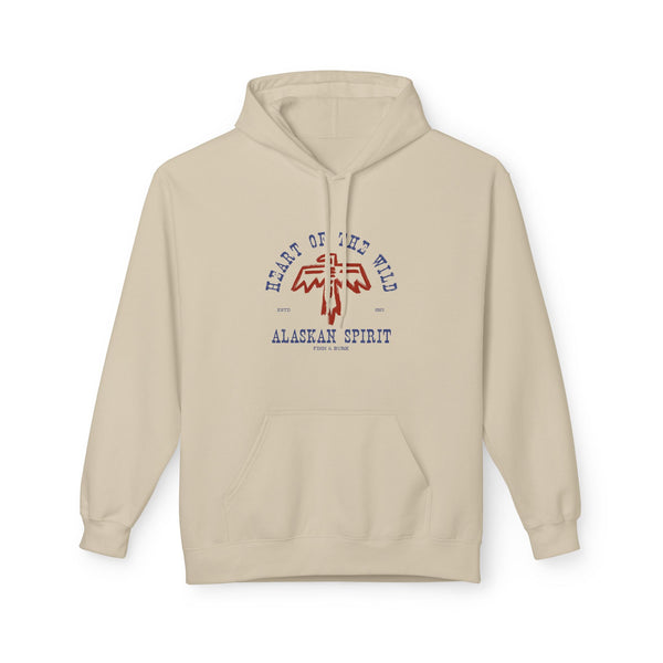 Alaskan Thunderbird Spirit Fleece Hoodie - Heart of the Wild