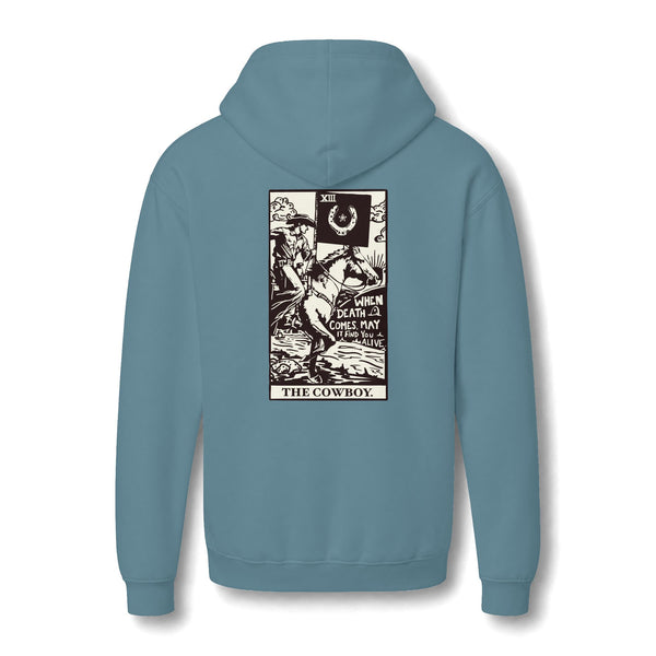 The Cowboy Tarot | Death Card Western Graphic Hoodie Sweatshirt
