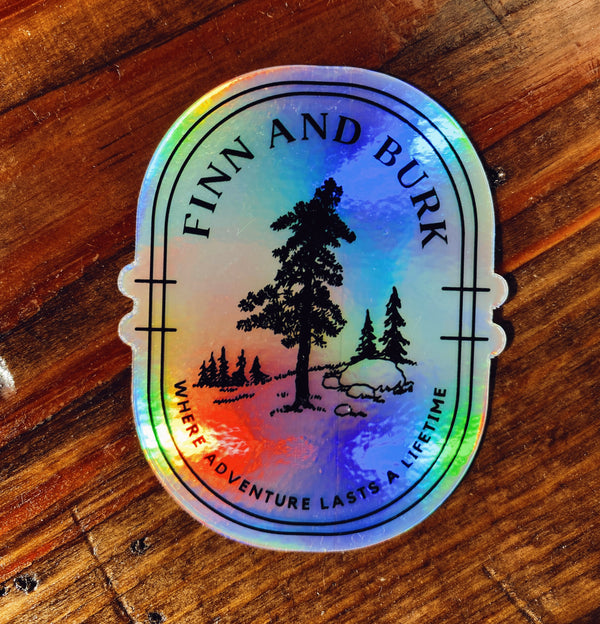 Holographic Burk Tree Sticker