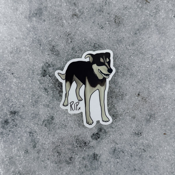 Rip the Sled Dog Sticker