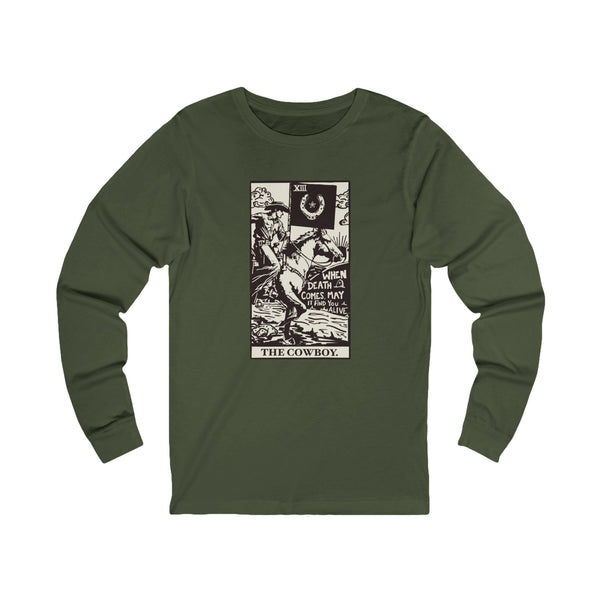 The Cowboy Tarot | Death Card Western Graphic Long Sleeve Tee