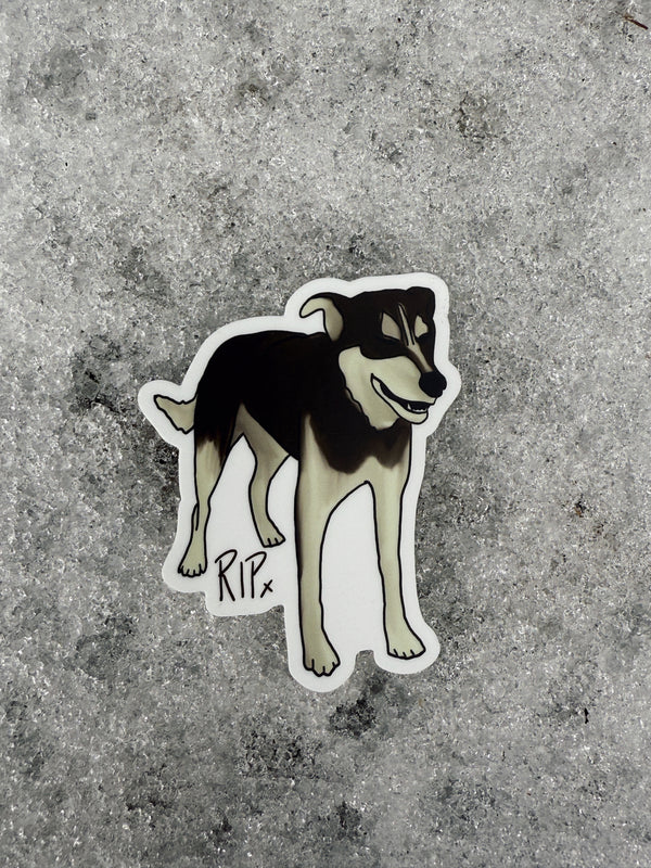 Rip the Sled Dog Sticker