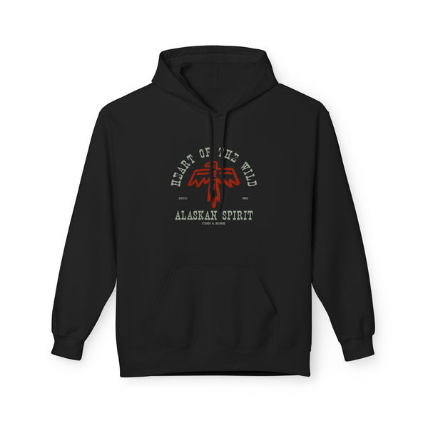Alaskan Thunderbird Spirit Fleece Hoodie - Heart of the Wild