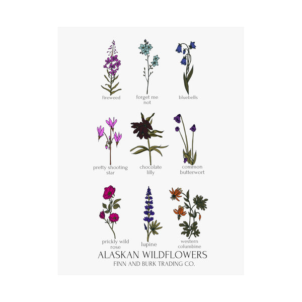 Alaskan Wildflower Vertical Poster