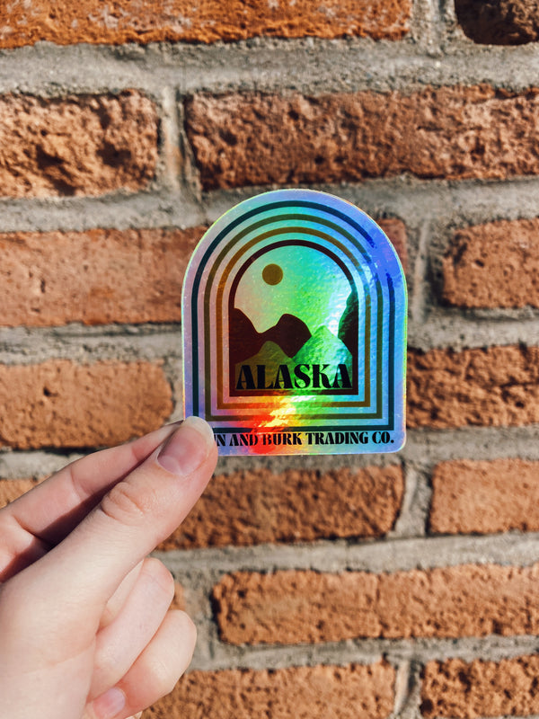 Alaskan Arch Holographic Sticker