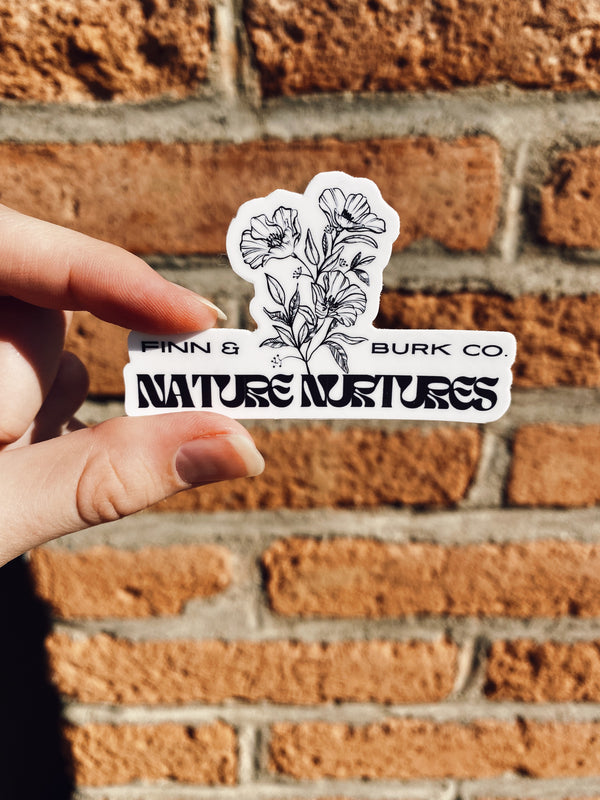 Nature Nurtures Flower Sticker