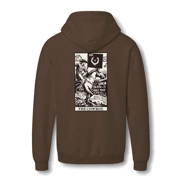 The Cowboy Tarot | Death Card Western Graphic Hoodie Sweatshirt