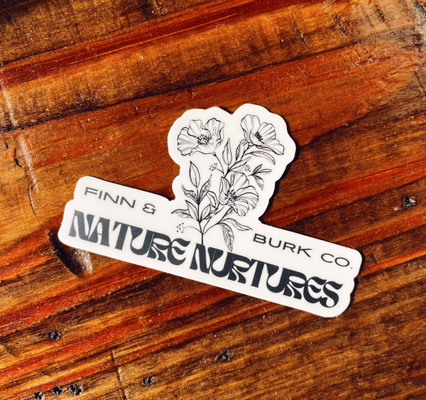 Nature Nurtures Flower Sticker