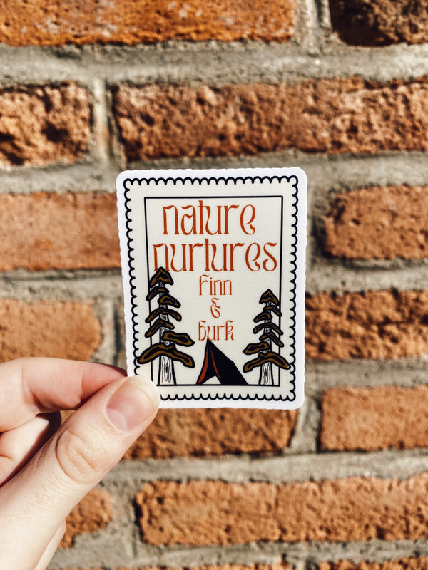 Nature Nurtures Nature Stamp Sticker