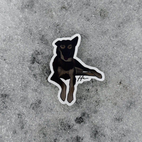 Fifa the Sled Dog Sticker