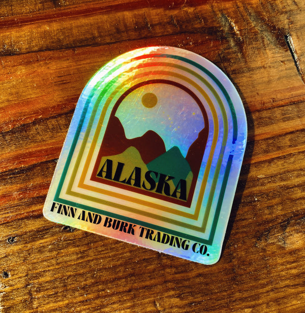 Alaskan Arch Holographic Sticker