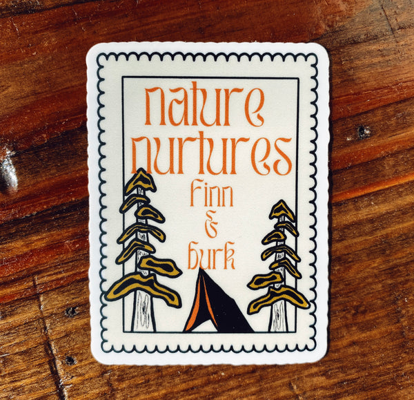 Nature Nurtures Nature Stamp Sticker