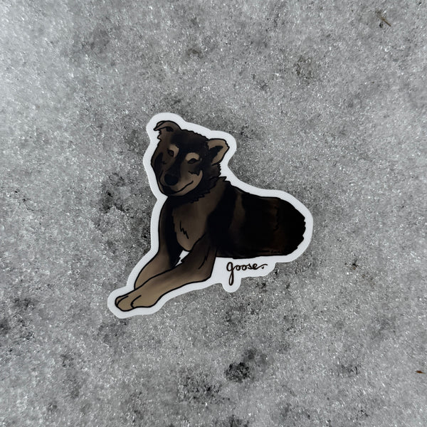 Goose the Sled Dog Sticker