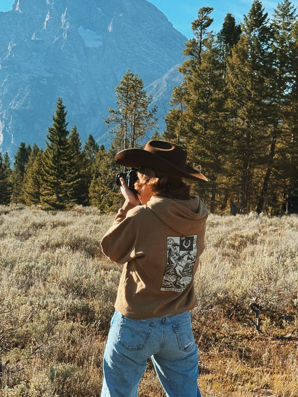 The Cowboy Tarot | Death Card Western Graphic Hoodie Sweatshirt